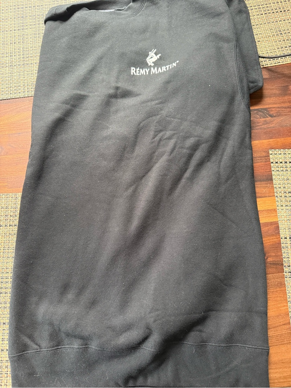 Champion Black Crewneck Sweatshirt with White Rémy Martin Logo